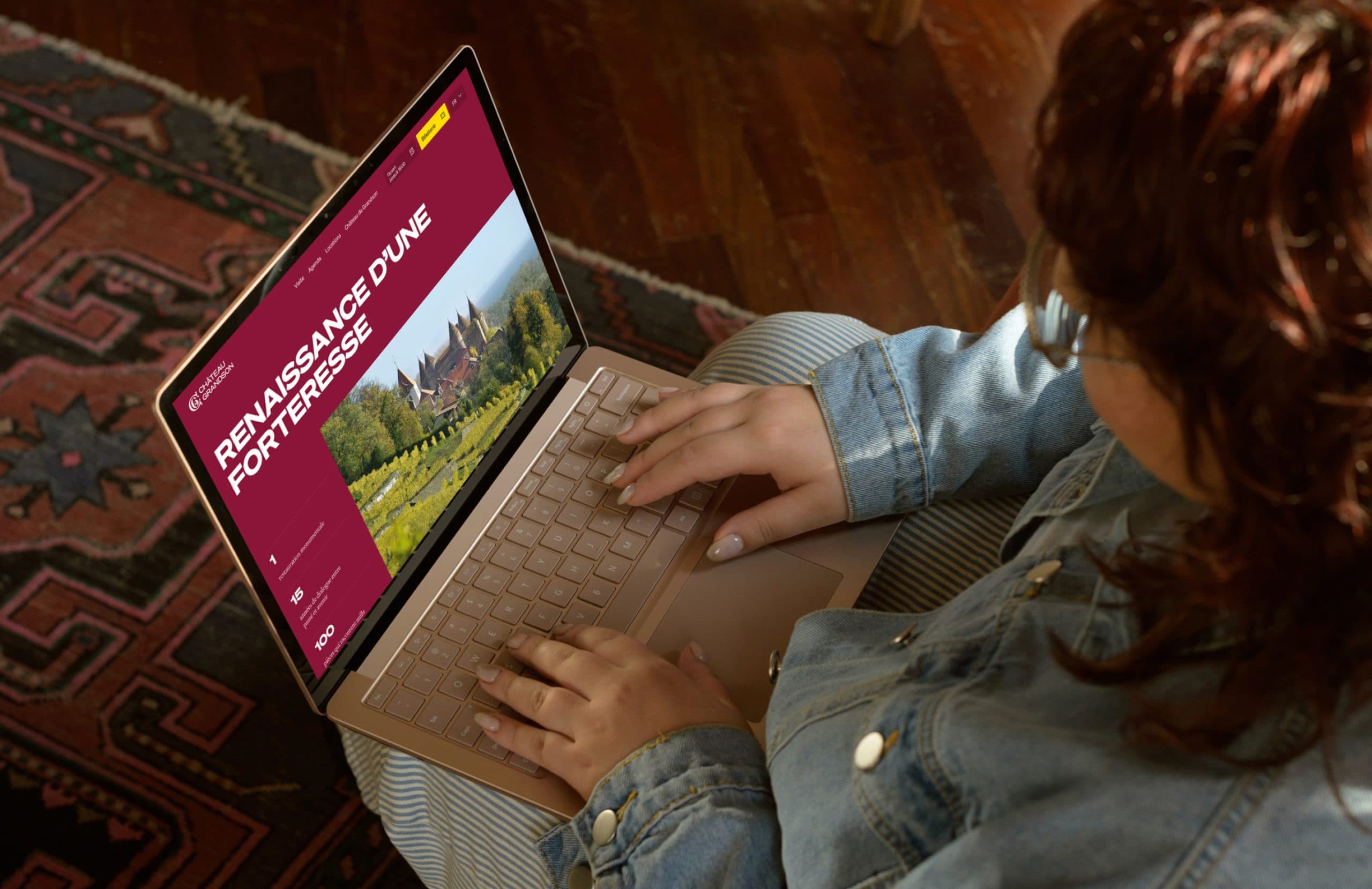 Homepage du site web du Château de Grandson