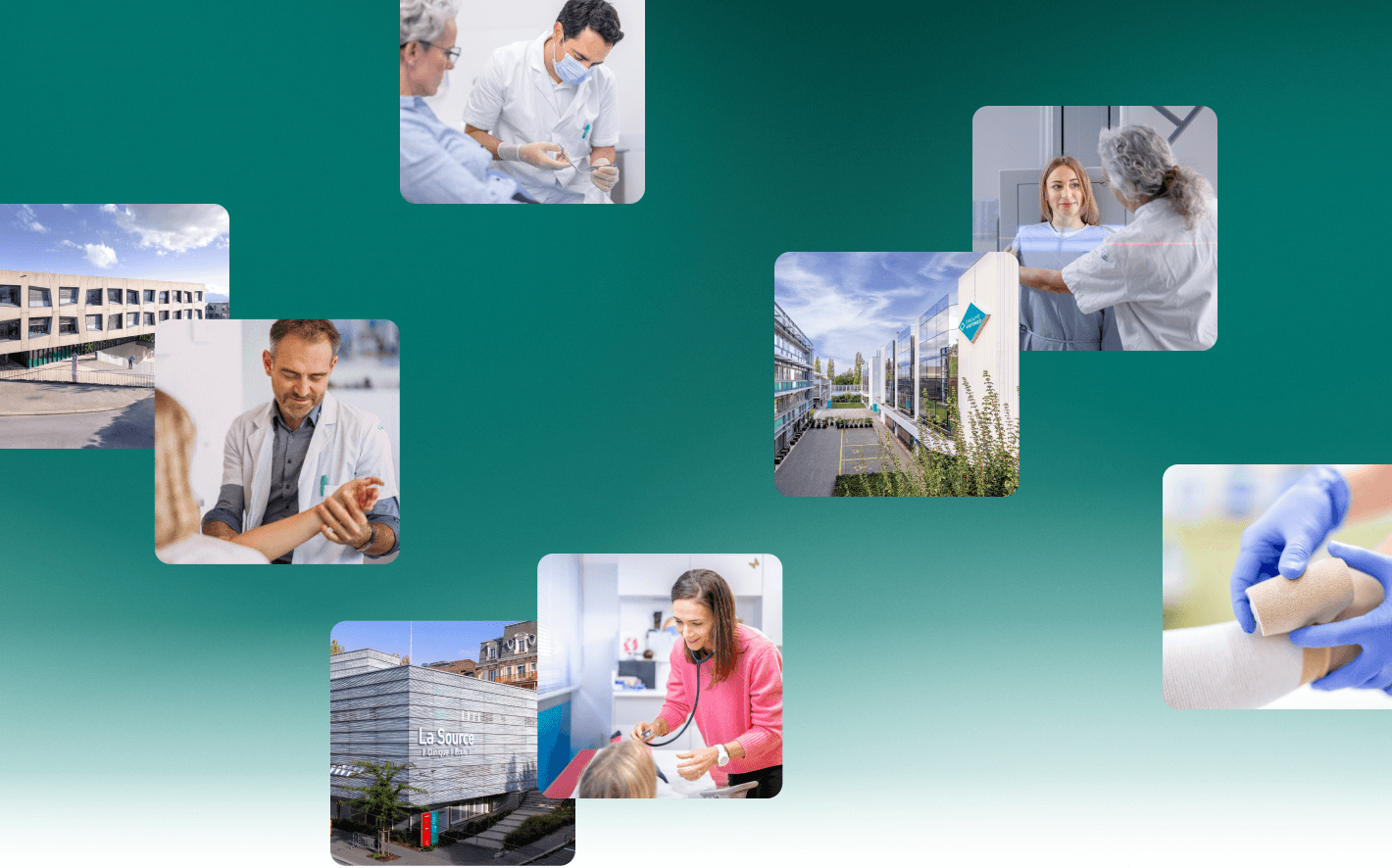 plusieurs photos du centre et des pratiques